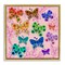 Stupell Industries Bright Patterned Butterflies Floating Frame Design by Kay Widdowson